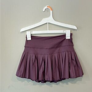 Gold Hinge Plum Pleated Tennis Skirt Size Small